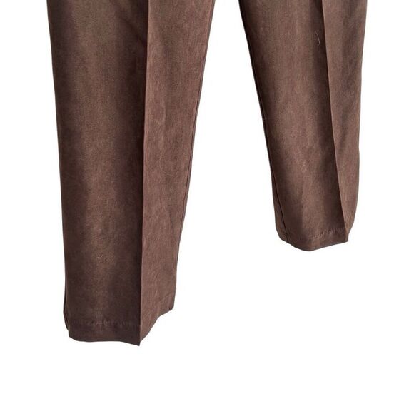 Alfred Dunner Casual Faux Suede Dress Pants Brown Size 6P - Picture 5 of 8